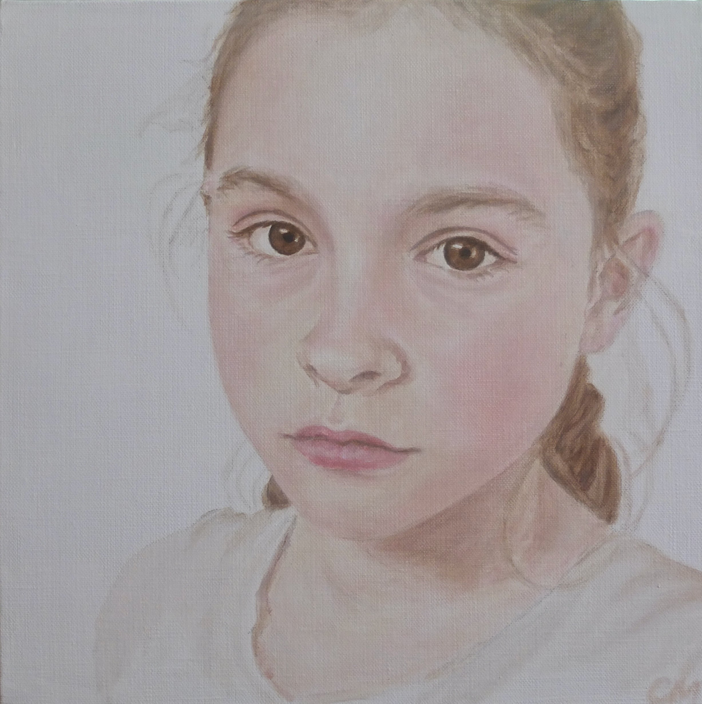 Amy, Oil on linen by Camellia Morris