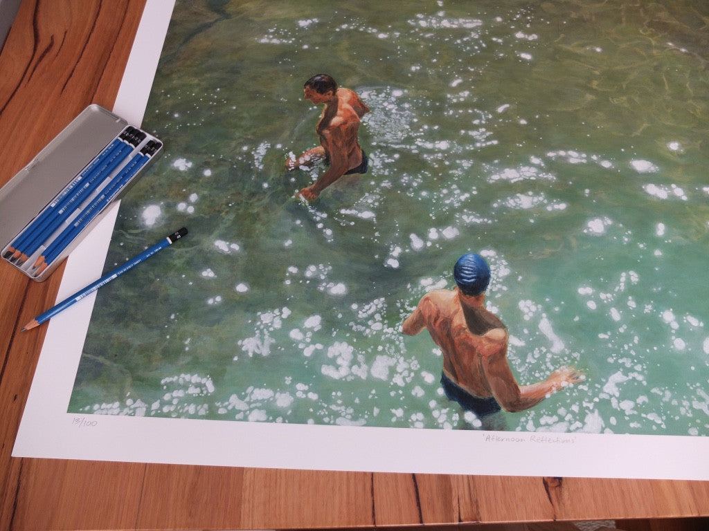 Afternoon Reflections Limited Edition Print Handsigned by Camellia Morris