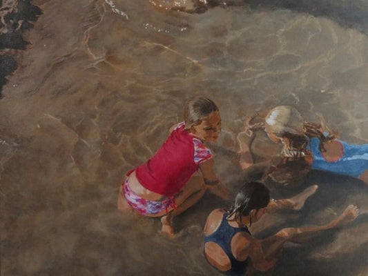 Camellia Morris and her painting 'In the Shallows' Wins 2014 Cliftons Art Prize