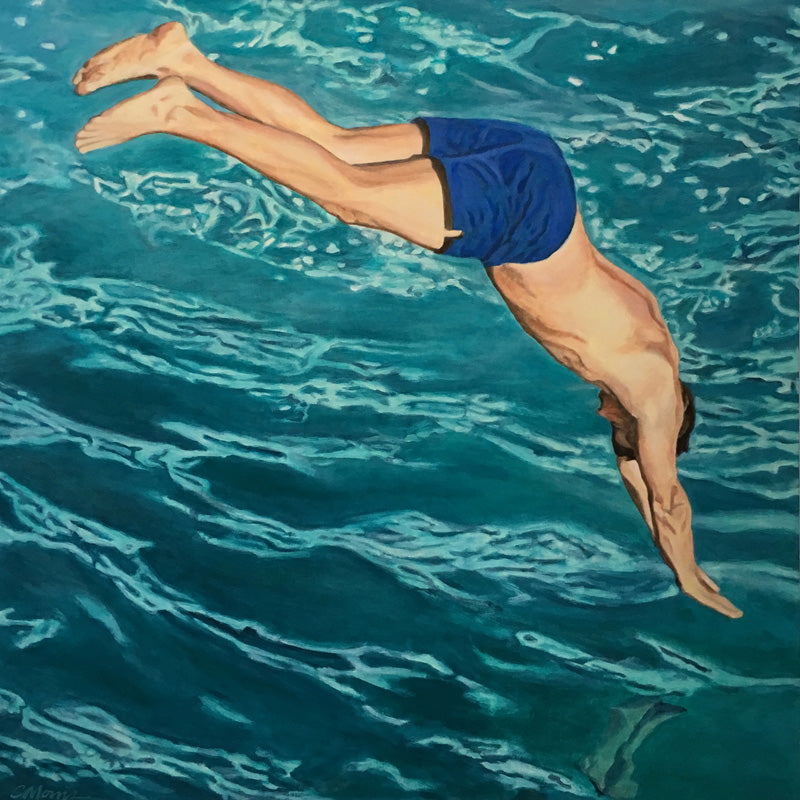Free Fall by Australian Landscape and Portrait artist Camellia Morris