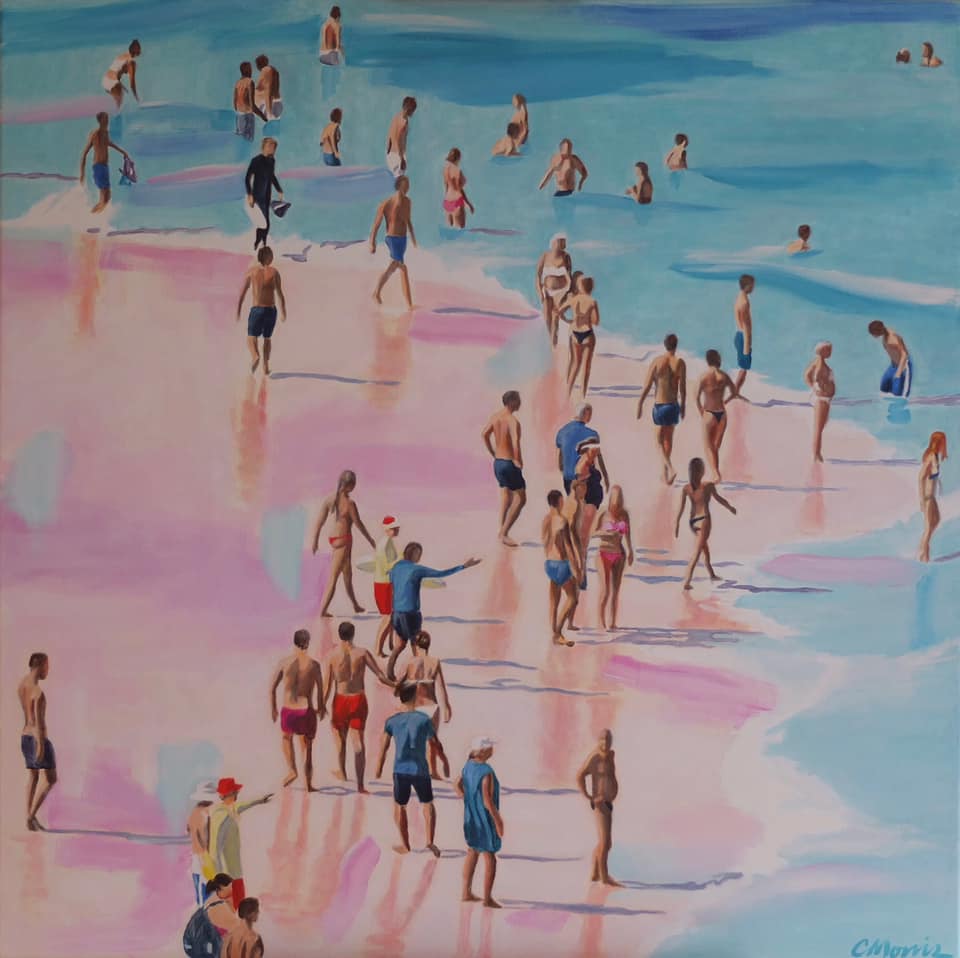 Endless Summer 1 Oil painting on canvas 100 x 100 cm by Camellia Morris